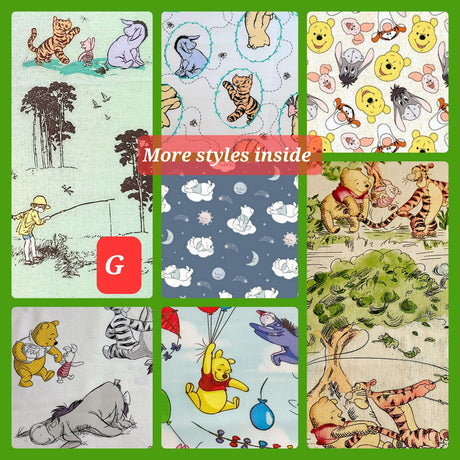 Quilting Cotton Disney Winnie the Pooh Nursery Fabric