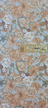 Quilting Cotton Disney Princess Floral Fabric