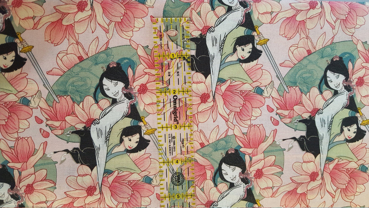Quilting Cotton Disney Princess Floral Fabric