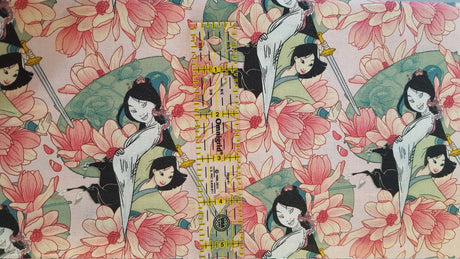 Quilting Cotton Disney Princess Floral Fabric