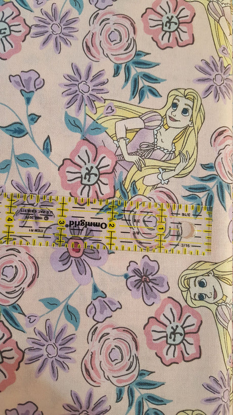 Quilting Cotton Disney Princess Floral Fabric