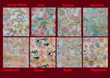 Quilting Cotton Disney Princess Floral Fabric