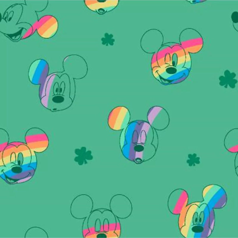 Quilting Cotton Disney Rainbow Mickey Toss 100% Cotton