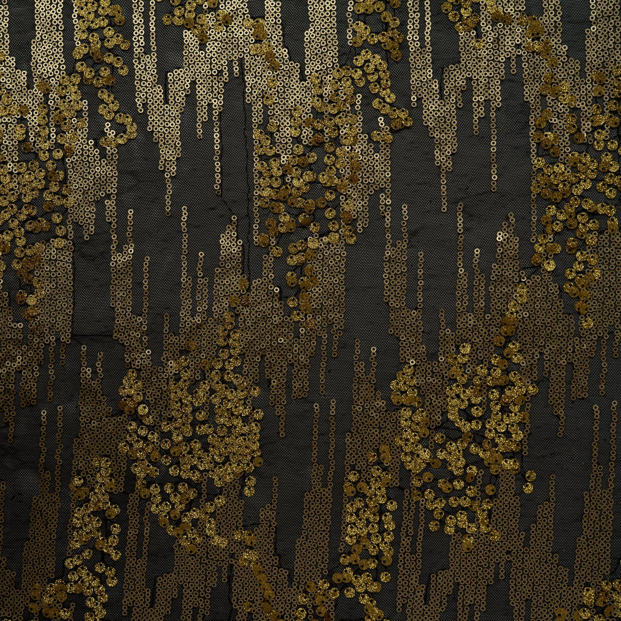 Diva Stretch Mesh Sequin Polyester Spandex Fabric - Black/Gold, Black/Silver, Black/Red, 58/60" Width (1 Yard)