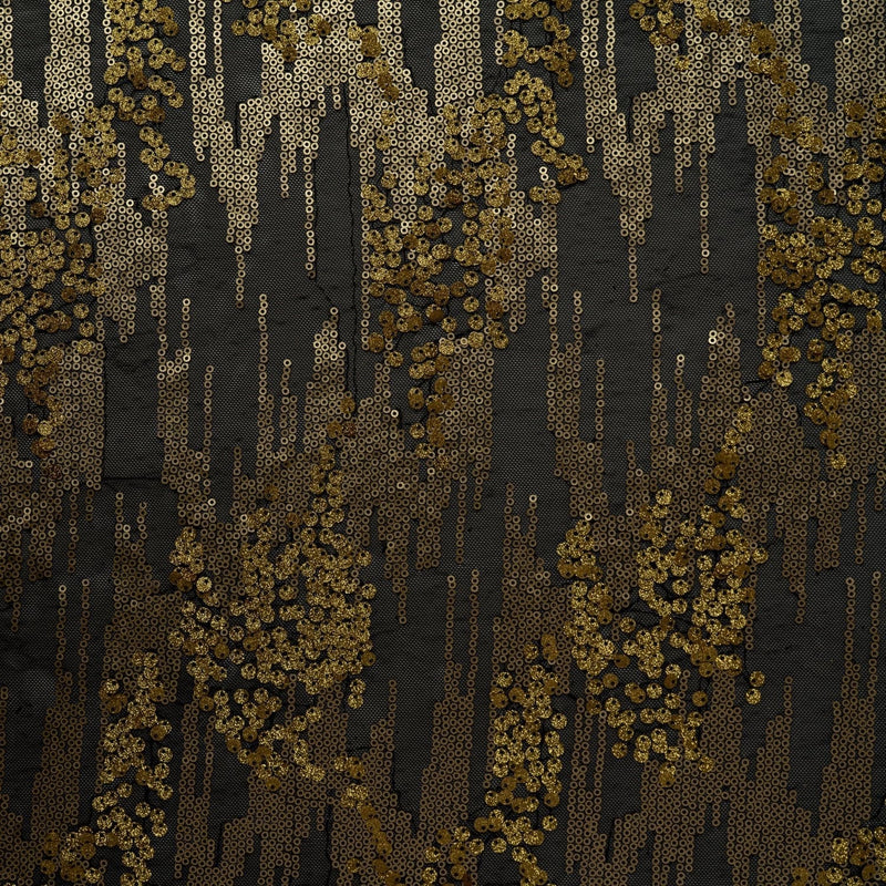 Diva Stretch Mesh Sequin Fabric - Black/Gold, Black/Silver, Black/Red, 58/60" Width (1 Yard)