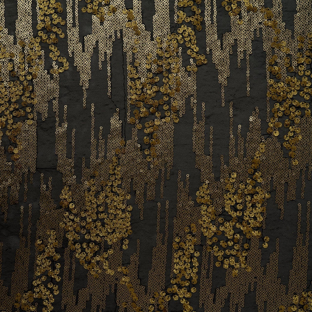 Diva Stretch Mesh Sequin Fabric - Black/Gold, Black/Silver, Black/Red, 58/60" Width (1 Yard)