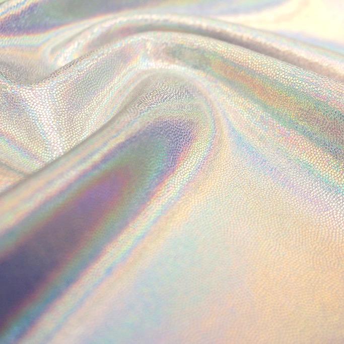 Foiled Spandex Holographic Stretch Fabric