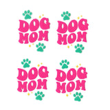 UV DTF Decal - Dog Mom Pink (4 Decals 2")