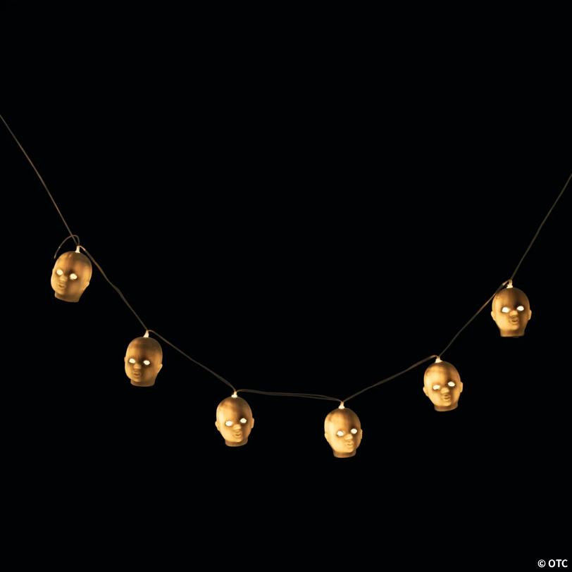 Doll Head String Lights Halloween Decoration