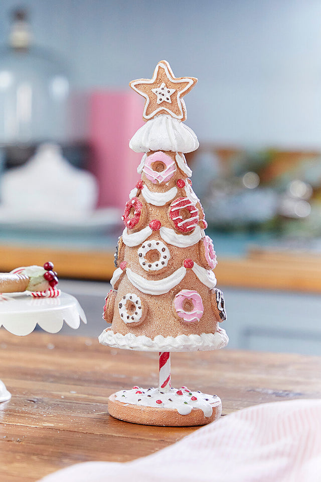 11" Resin Donut Tree