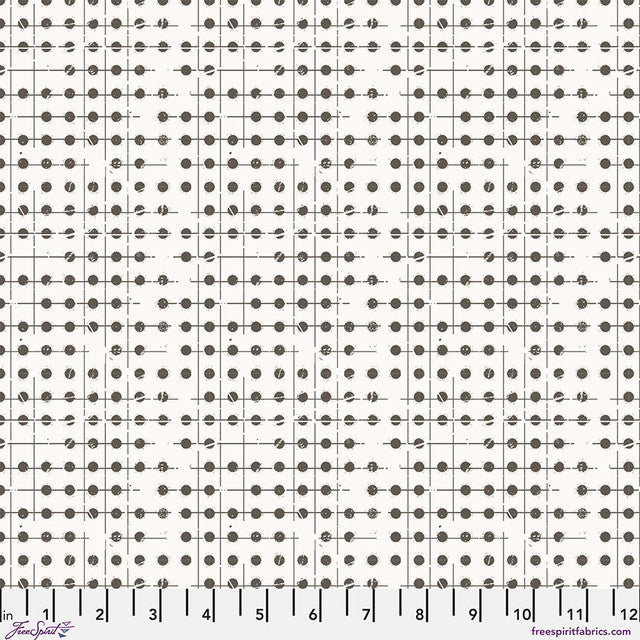 Cotton Print Dot Plot Paper Stamped Fabric 44/45"