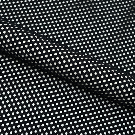 DotFlex Jacquard Stretch Mesh Fabric - Black, 58" Width (1 Yard)