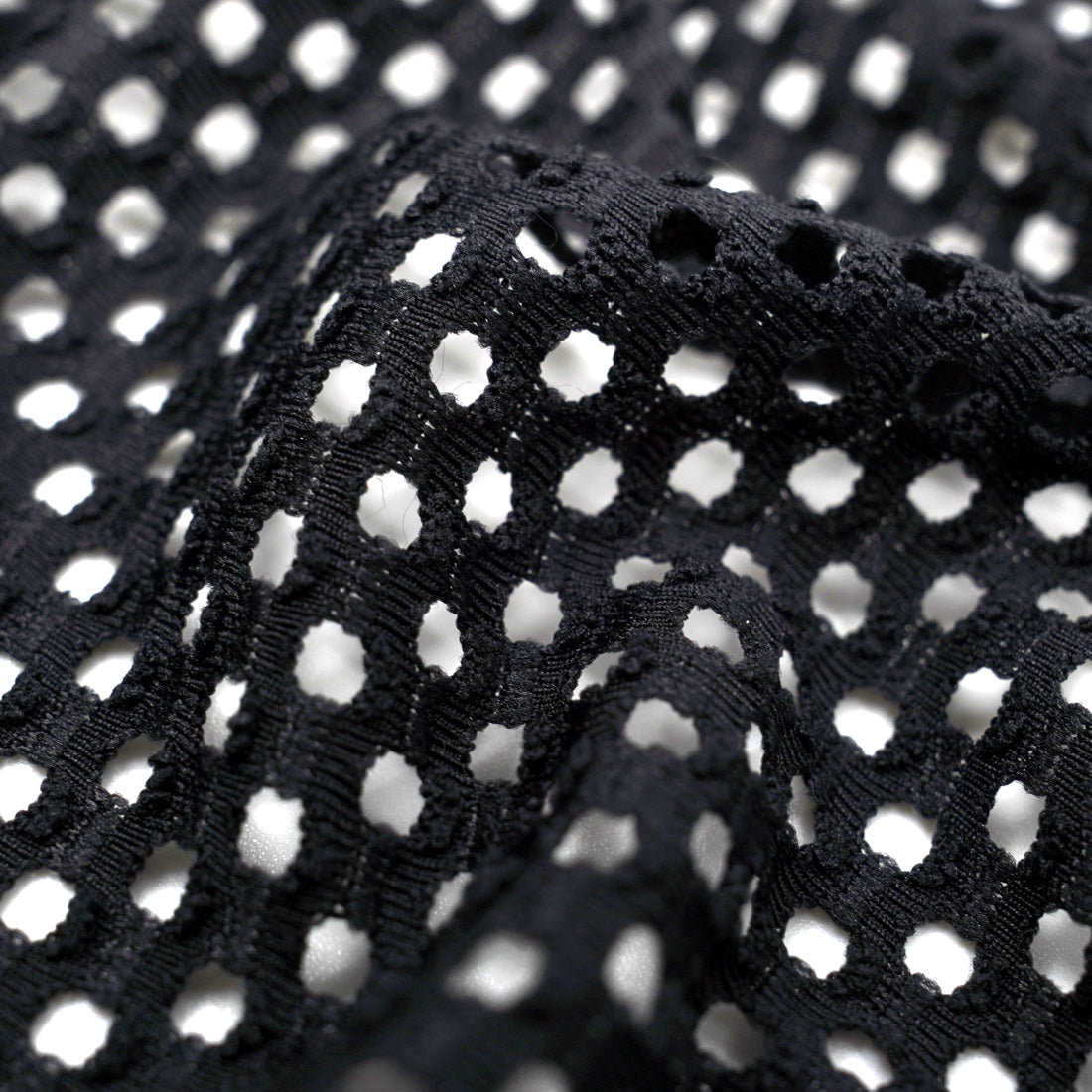 DotFlex Jacquard Stretch Mesh Fabric - Black, 58" Width (1 Yard)