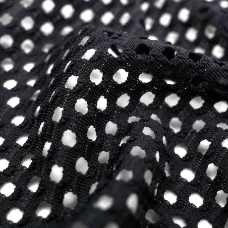 DotFlex Jacquard Stretch Mesh Fabric - Black, 58" Width (1 Yard)