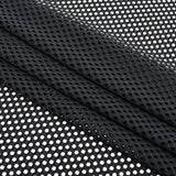 DotFlex Jacquard Stretch Mesh Polyester Spandex Fabric - Black, Jacquard Stretch Mesh, 58" Width (1 Yard)