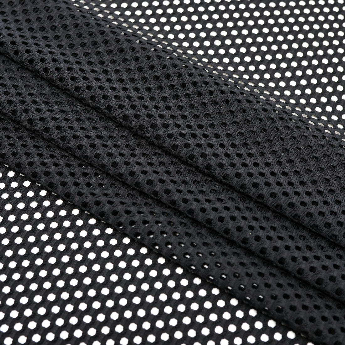 DotFlex Jacquard Stretch Mesh Fabric - Black, 58" Width (1 Yard)