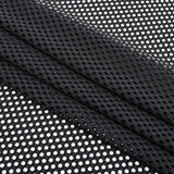 DotFlex Jacquard Stretch Mesh Fabric - Black, 58" Width (1 Yard)