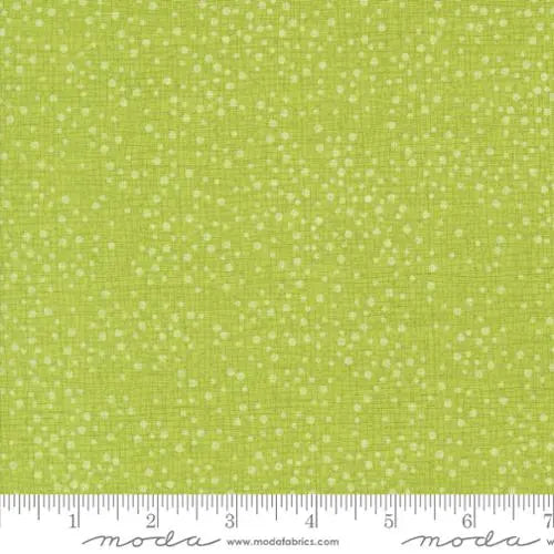Cotton Fabric Dotty Thatched Lime 44/45"