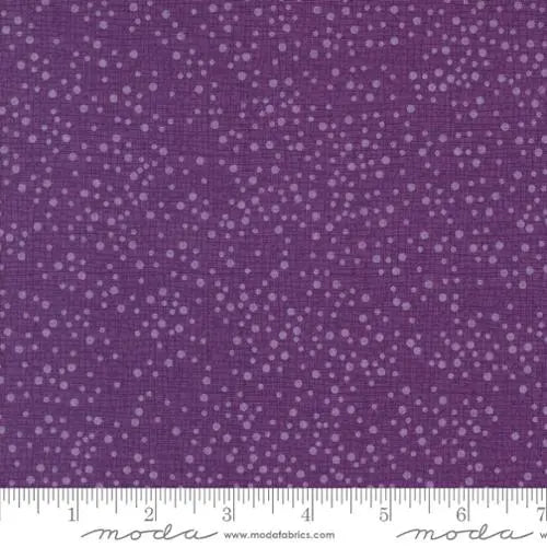 Cotton Print Dotty Thatched Pansy Fabric 44/45" Wide