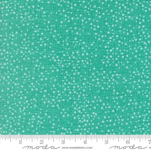 Cotton Fabric Dotty Thatched Surf 44/45"
