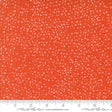 Cotton Print Dotty Thatched Tangerine Fabric 44/45"
