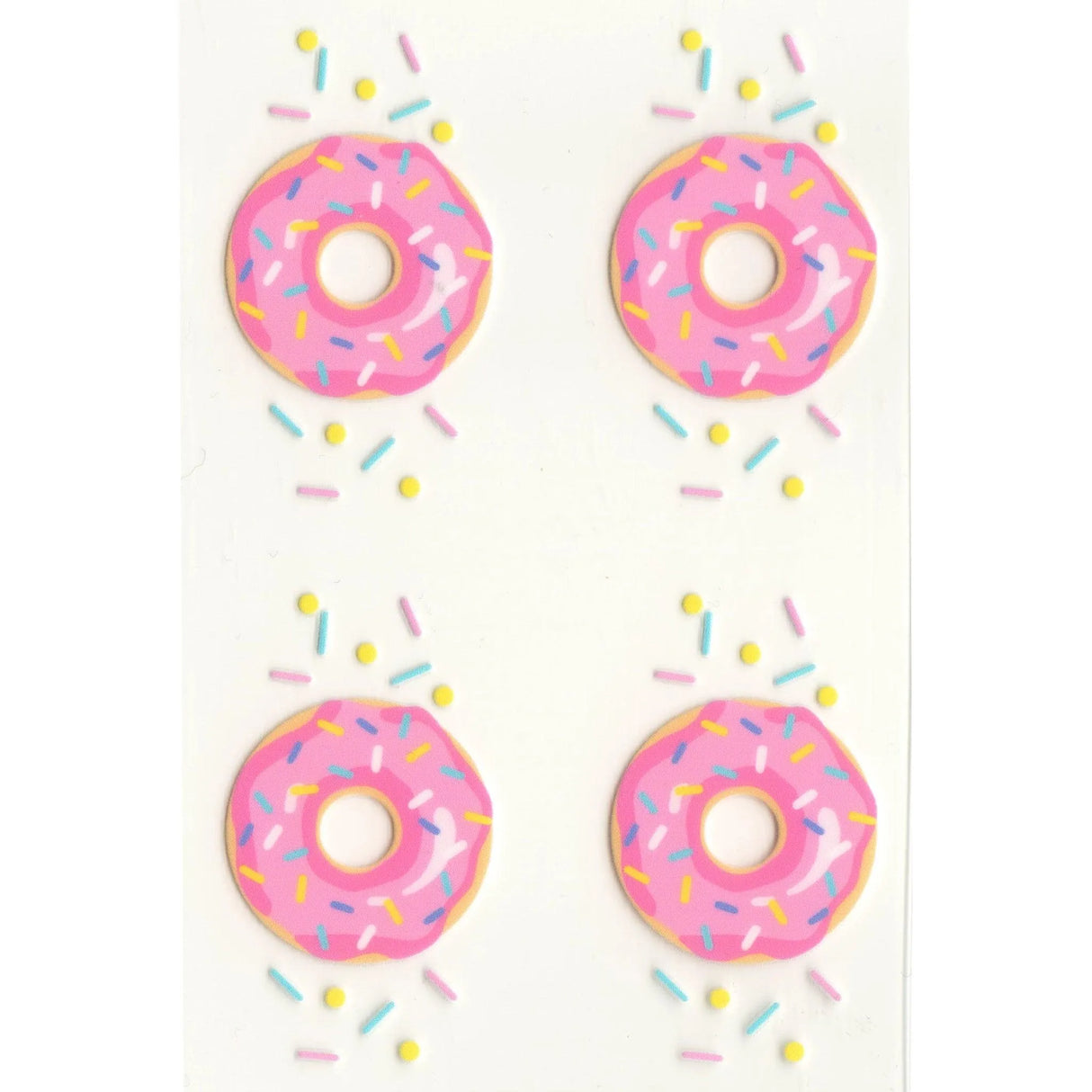 UV DTF Decal - Sprinkled Donut (4 Decals 2")