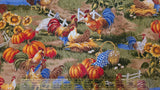 Quilting Cotton Down on the Farm Metallic Farm Print VIP Cranston