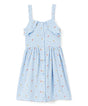 Girl Butterfly Dress Girls Dresses - Blue, Mint, Pink, Buttons Down Front (2-8)