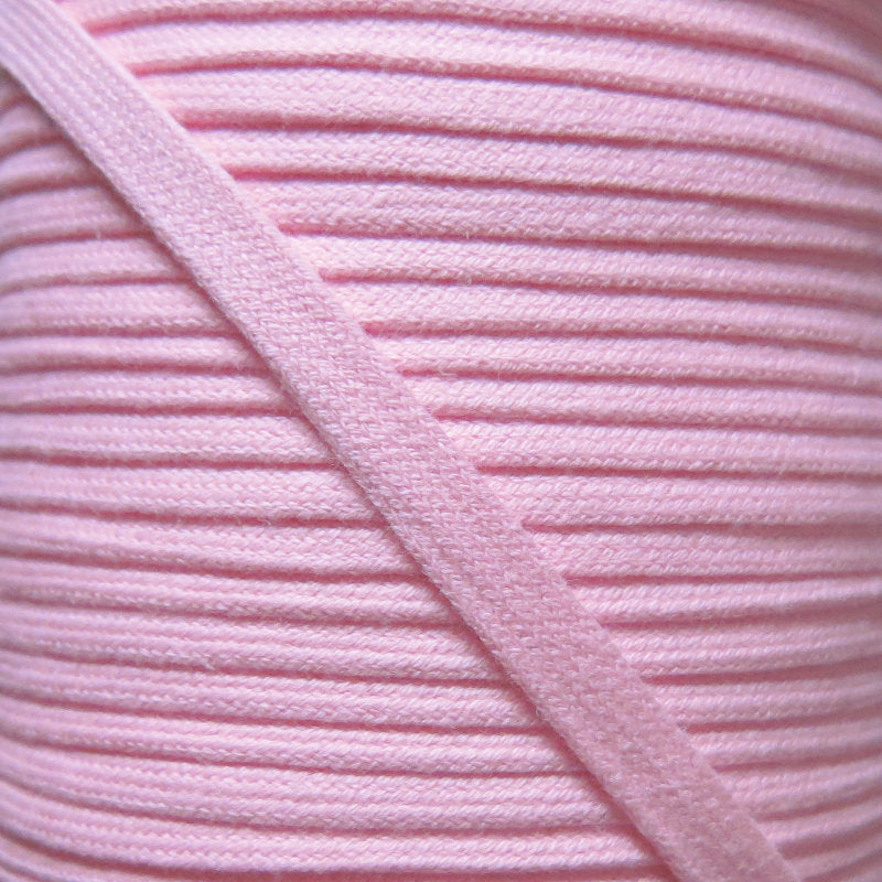 Cotton Hoodie Drawstring Flat Tape 3/8" Light Pink