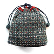 Cotton Sashiko Drawstring Bag Kit Blue Hydrangea