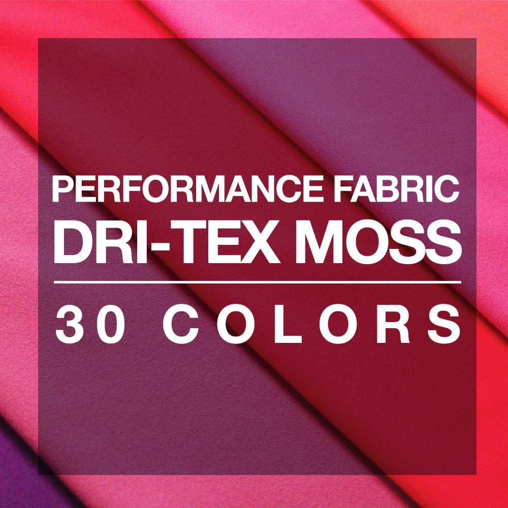 Dri-Tex Moss Polyester Spandex Fabric - Multiple Colors, Solid, 58/60" Width (1 Yard)