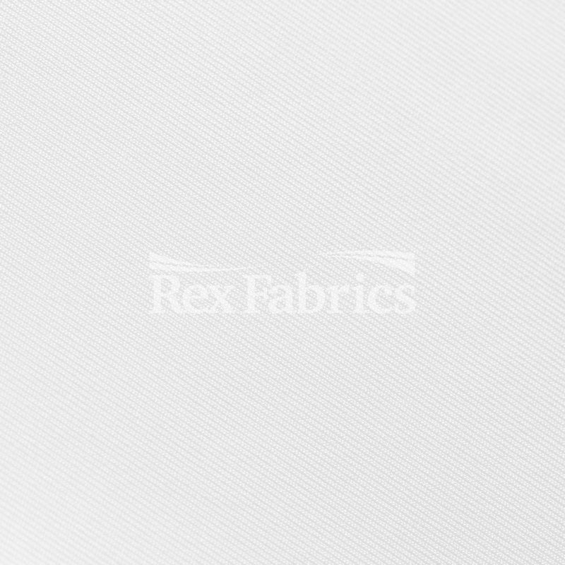 Dri-Tex Heavy Polyester Spandex Fabric - White Solid, 58/60" Width, 300 GSM (1 Yard)