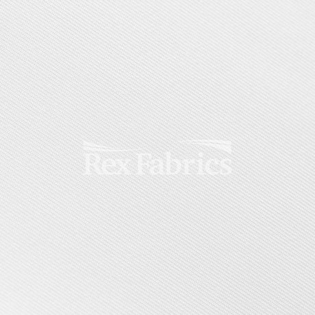 Dri-Tex Heavy Polyester Spandex Fabric - White Solid, 58/60" Width, 300 GSM (1 Yard)