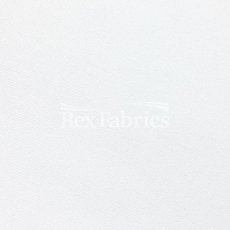 Dri-Tex PFP Polyester Spandex Fabric - White Solid, 58/60" Width, 250 GSM, 4-Way Stretch (1 Yard)