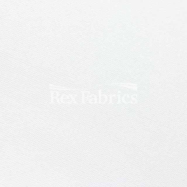 Dri-Tex PFP Polyester Spandex Fabric - White Solid, 58/60" Width, 250 GSM, 4-Way Stretch (1 Yard)