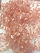 3D Butterflies Dusty Rose Polyester Mesh Fabric - Dusty Rose Butterflies, 54" Width (1 Yard)