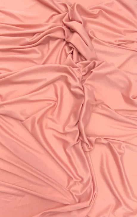 Stretch Lining Polyester Fabric - Dusty Rose, Matte Soft, 60" Width (1 Yard)