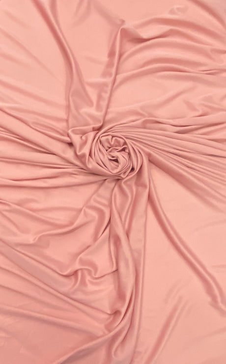 Stretch Lining Polyester Fabric - Dusty Rose, Matte Soft, 60" Width (1 Yard)
