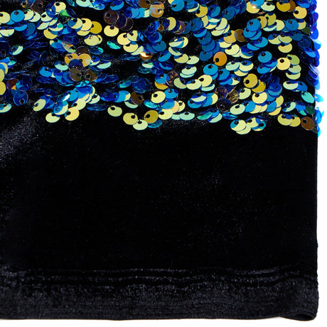 Stretch Velvet Sequin Fabric