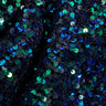 Duchess Stretch Velvet Sequin Polyester Spandex Fabric - Embroidered 3-D Sequins, 46/47" Width (1 Yard)