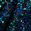 Stretch Velvet Sequin Fabric