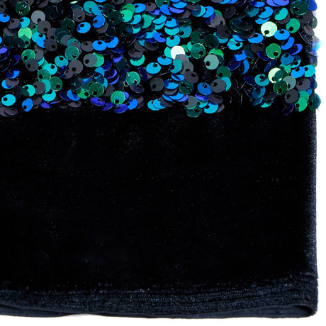 Stretch Velvet Sequin Fabric