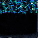 Duchess Stretch Velvet Sequin Polyester Spandex Fabric - Embroidered 3-D Sequins, 46/47" Width (1 Yard)