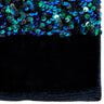 Duchess Stretch Velvet Sequin Polyester Spandex Fabric - Embroidered 3-D Sequins, 46/47" Width (1 Yard)