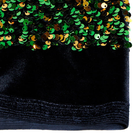 Stretch Velvet Sequin Fabric