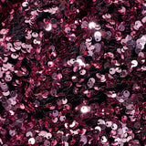 Duchess Stretch Velvet Sequin Polyester Spandex Fabric - Embroidered 3-D Sequins, 46/47" Width (1 Yard)