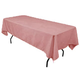 Polyester Rectangular Tablecloth Polyester Fabric - Wrinkle-Resistant, Stain-Proof, Washable, 60" X 144"