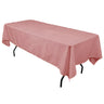 Polyester Rectangular Tablecloth Polyester Fabric - Wrinkle-Resistant, Stain-Proof, Washable, 60" X 144"