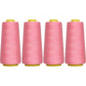 4 Pack of 6000 Yard Dusty Rose Spools Sewing Thread 24,000 Yards Total All Purpose