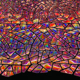Stretch Velvet Metallic Foil Fabric
